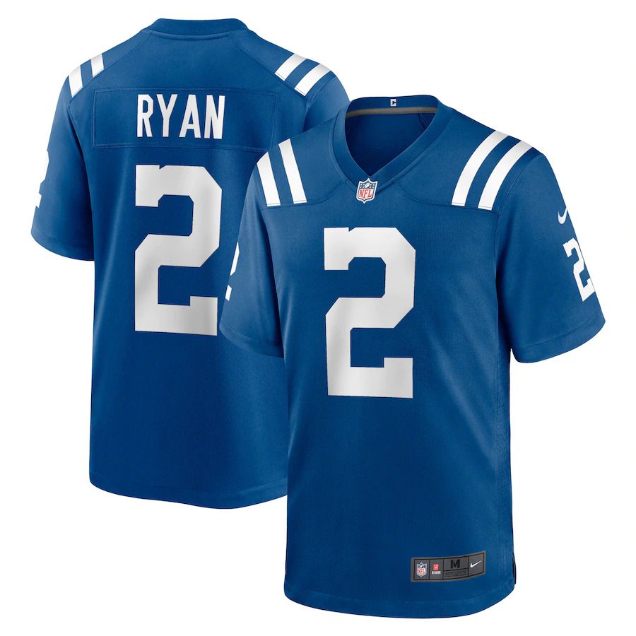 Men Indianapolis Colts 2 Matt Ryan Nike Royal Game NFL Jersey